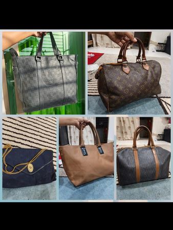Lv dior and bottega bags