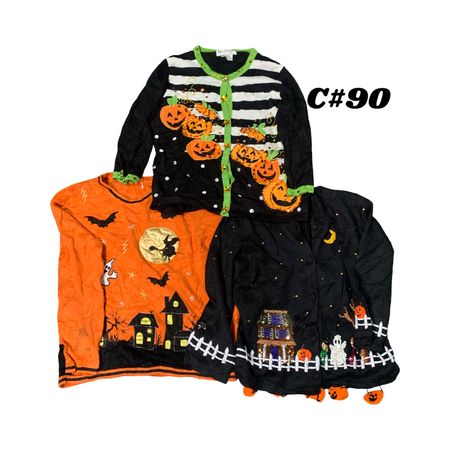 Maglioni di Halloween super vintage (Croft & Barrow, Michael Simon e brand x) C#90