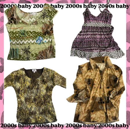 Hippie x retro printed top-315
