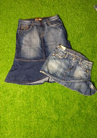 Y2K  Midi & Mini Denim skirt