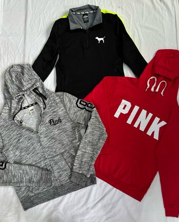 Pink Victoria Secret Sweatshirt Hoodie B # 330