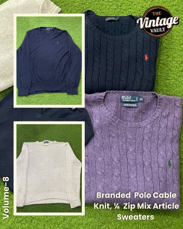 Branded Polo ( Ralph Lauren ) Mix Sweaters, Volume : 8 , 10 Pieces