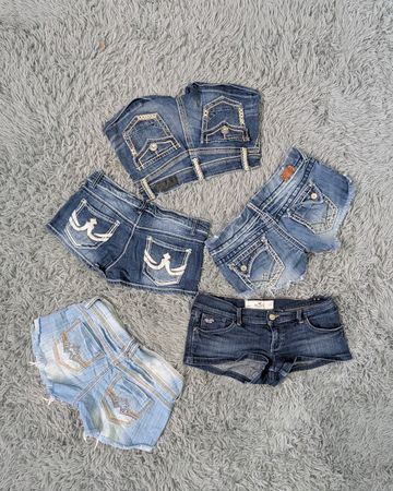 ***Y2K Mixed Rise Jean Shorts Lot