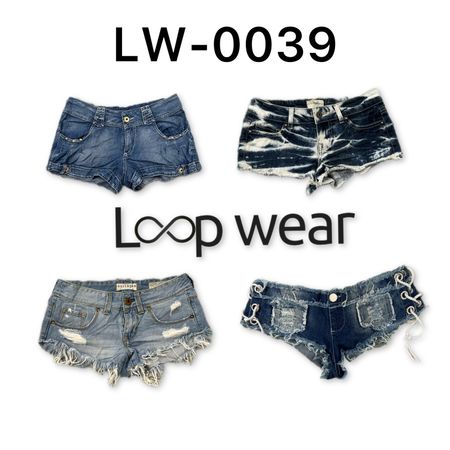 Y2K Denim Micro Mini Shorts