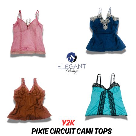 Y2k Pixie Circuit Cami Tops - EV0880