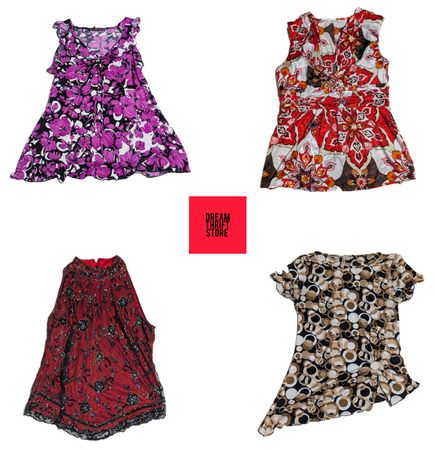 GRUNGE BROWNIE TOPS BRANDS INCLUDED BEBE,APT.9,S.L.B,ETC