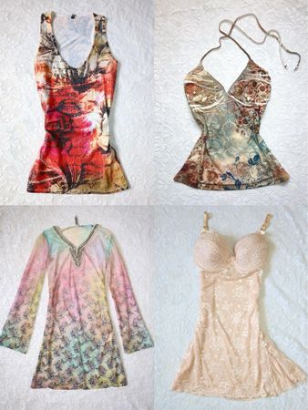 Y2K / Whimsigoth / McBling Premium Tops & Pieces