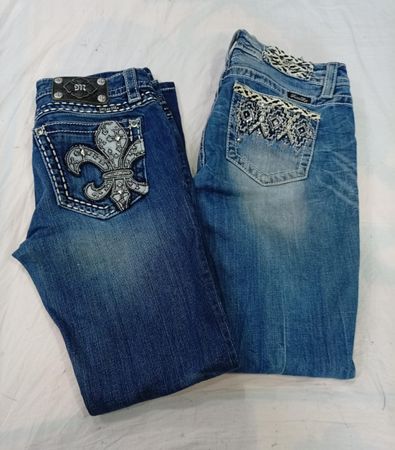 CR11922 Vintage Miss Me Flare and Straight-Leg Jeans