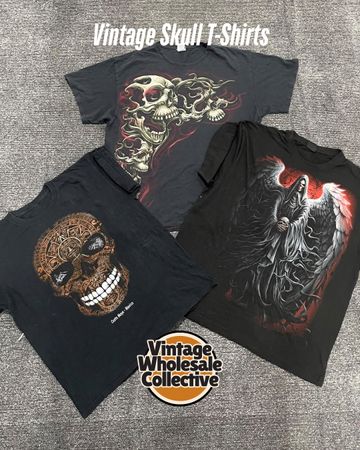 🔴 T-shirts Vintage Crâne - (23/09)