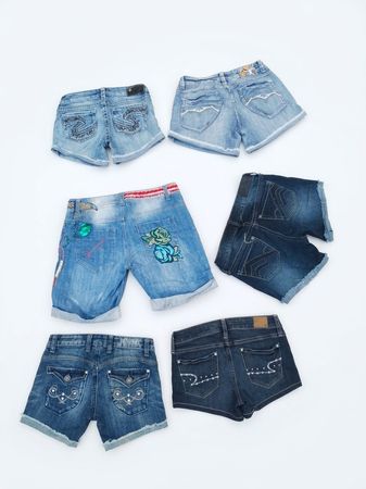Shorts en Jean Vintage Joblot – Mélange de Shorts en Jean Y2K et Brodés (S-75)