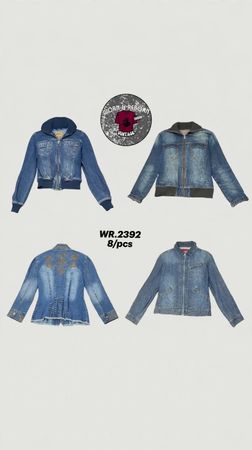 Jaquetas de denim Y2k WR-2392