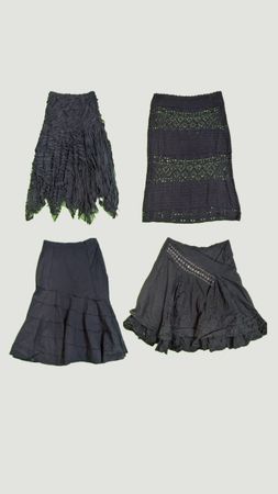 Y2k Gothic Revival skirts