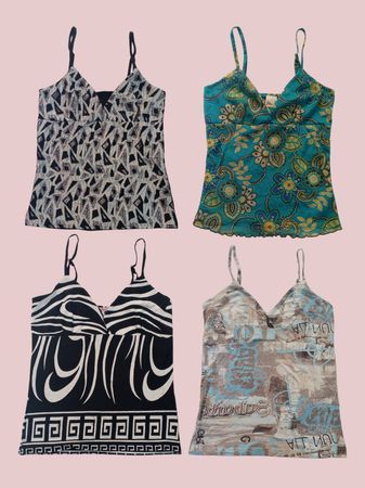 Y2k Graphic & Printed Cami Tops