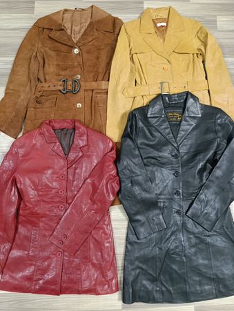 HD1589 Ladies Y2K Leather Trenches