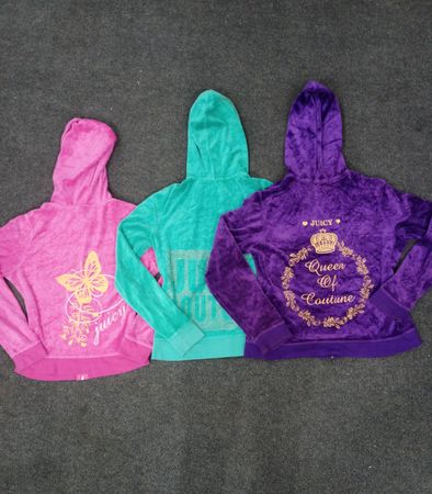 SD 469 - Vintage Juicy Couture Reißverschluss Kapuzenpullover