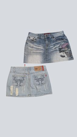 Y2K Denim Mini Skirts