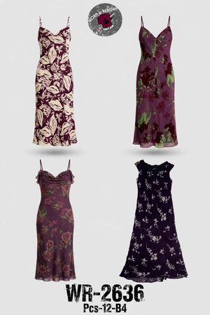 Y2K moody plum hues Dresses WR-2636