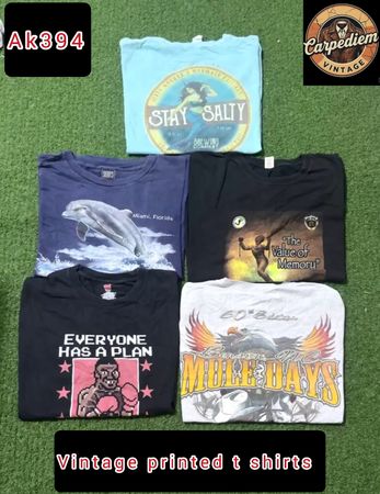 Vintage printed t shirts ak394