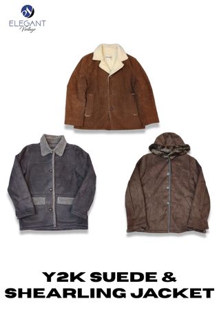 Y2K Suede & Shearling Jacket - EV2290