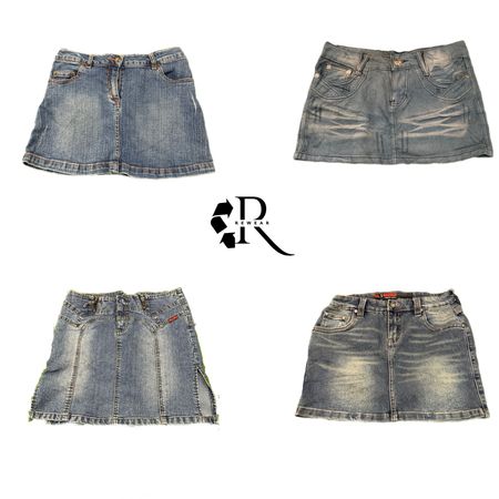Jupe midi en denim Unique Girl Y2K RW-2382