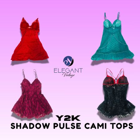 Y2K Shadow Pulse Cami Tops - EV1459