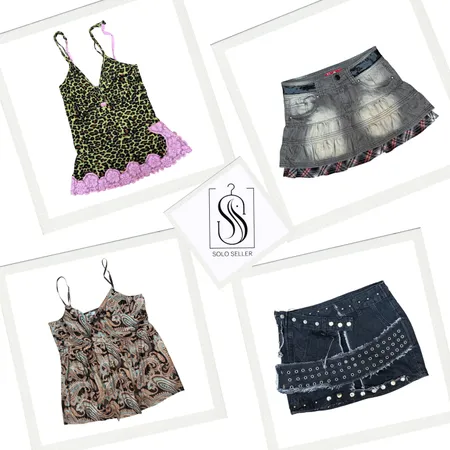 Y2K IT Girl Mix Set (Camisoles & Denim Mini Skirts)