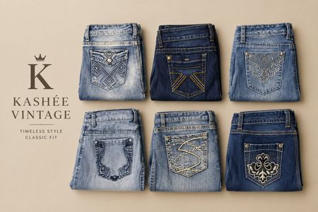 klassische ausgestellte Jeans