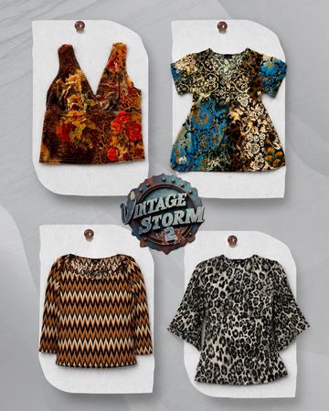 Y2K Grunge Poly Blouse