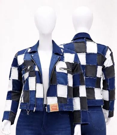 Veste en denim upcyclé CR1458