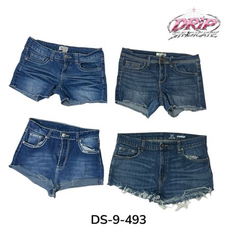 Y2k Denim Mini Shorts For Effortless Street Style (DS-9-493)