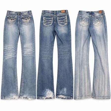 Y2K EMBROIDERED OR EMBELLISHED BOOTCUT JEANS