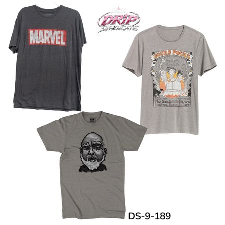 T-shirt imprimé graphique rétro streetwear vintage (DS-9-189)