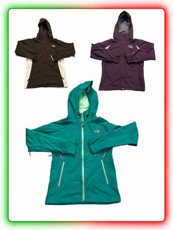 Lot 13x The North Face Women's Hooded Waterproof Rain Jackets
