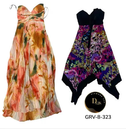Women’s Poly Party Dress – Classic Evening Style (GRV-8-323)