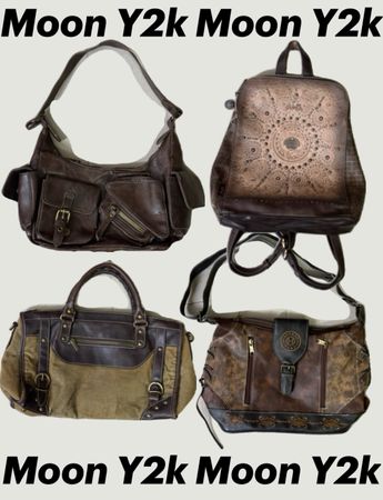 Y2k Grungy Brown Cow Girl Bags mix