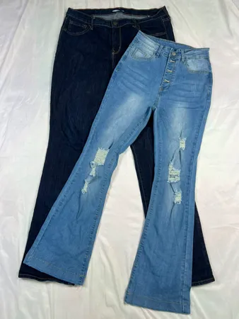 Jeans a gamba ampia