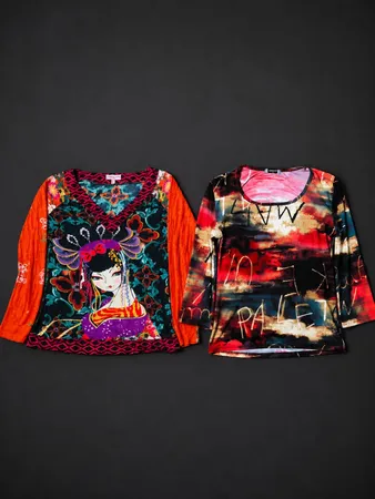 Camisetas de Manga Longa Y2k