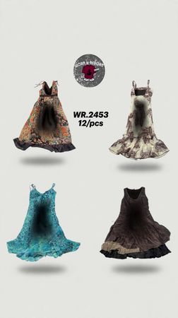 Y2K boho dresses WR-2453