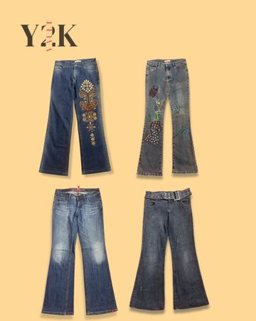 Y2K Vintage Flare Jeans Bundle (Yv-790)
