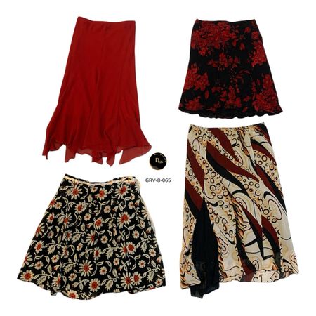 9. Women’s Poly Maxi Skirt – Premium Y2K Vintage Look. (GRV-8-065)