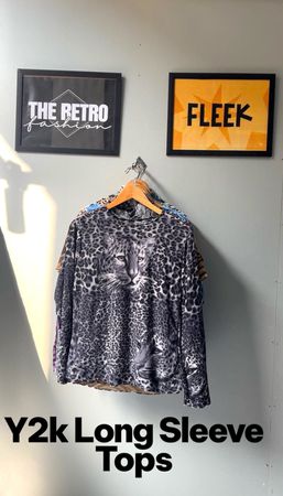 YW-Printed Long sleeve Tops.       #808