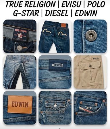 Men true religion evisu polo gstar Diesel edwn mix brand jeans