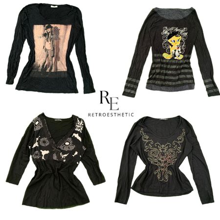 Y2K Nature Vibe Girl Printed Full Sleeve Top RE-3548