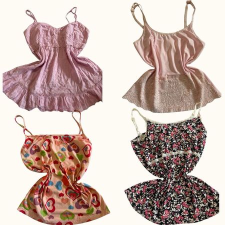 Y2K Sweetheart Fairy Cami Tops - ST-062