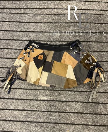 Jupe en patchwork Carhartt Y2K recyclée