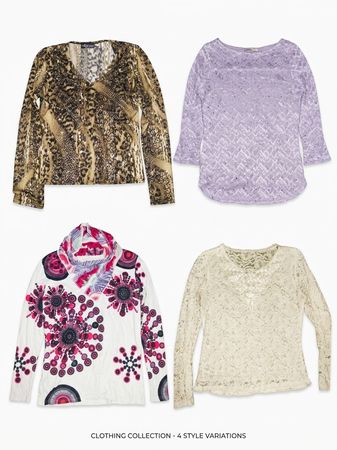 Y2k full sleep tops 17 pcs