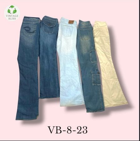 Y2K Vintage Jeans Wholesale Bundle –Assorted Styles & Sizes(VB-8-23) 24 pieces