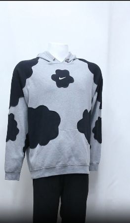 CR2094 Upcycled Cloud Patch Hoodie