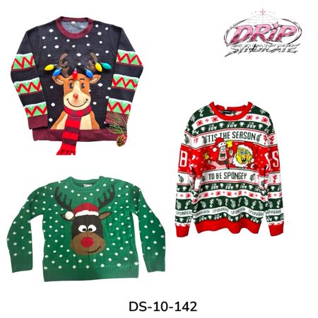 Festive Christmas Spirit Cozy Winter Graphic Sweater (DS-10-142)