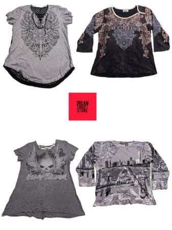 DESIGNER BABY TEES BRAND'S INCLUDED HARLEY DAVIDSON, AFFLICTION,ETC